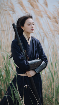 Girl with sword © HeiMaoAYi