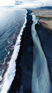 Iceland's black sand beach