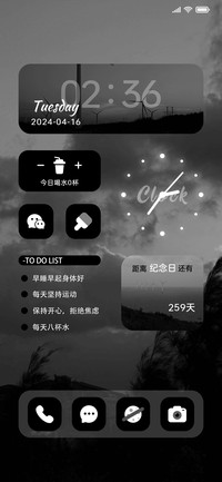 昨天晚间风 黑白