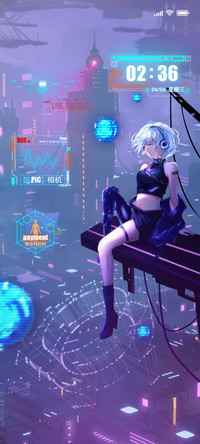 赛博朋克 炫酷少女