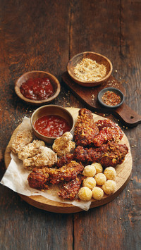 Crispy fried chicken is easy to make