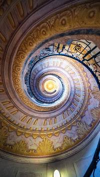 Indoor staircase of the monastery