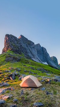 wild camping in the lofoten islands