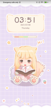Book cat girl