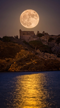 The moon is round