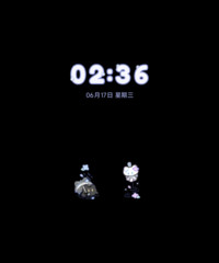 绣球雨小黑猫