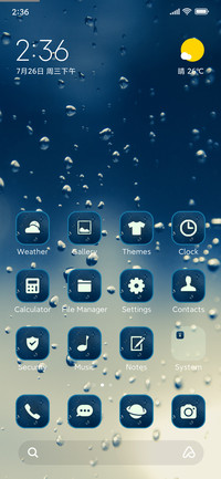 Rain glass