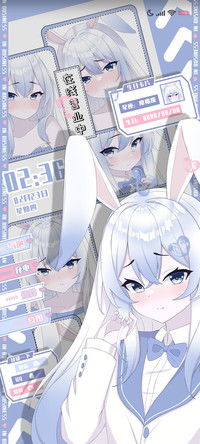 蓝系糖果少女