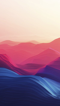 Colorful abstract mountain scenery