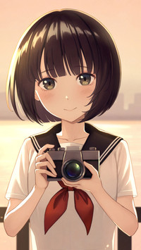 短发女孩