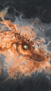Aerial Photography of A Dry Lake