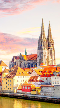 Old city of Regensburg, Germany