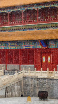 雪落故宫