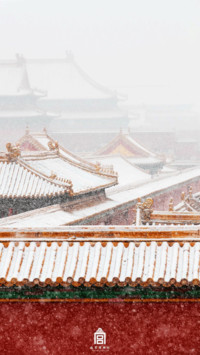 雪落故宫