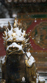雪落故宫