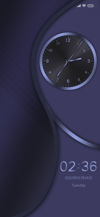 Purple-black clock