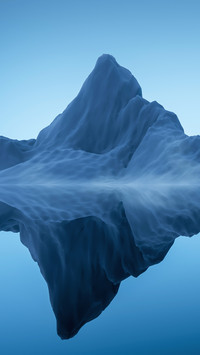 Reflections on the lake surface of high mountains