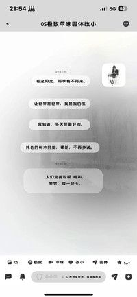 0S极致苹味圆体改小