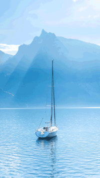 A flat boat