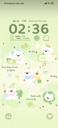 Green apple puppy