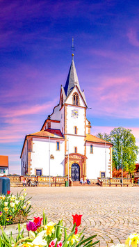 Old city of Grossostheim, Hessen, Germany