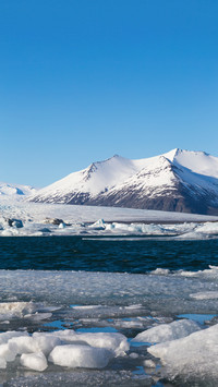 Arctic frost landscape