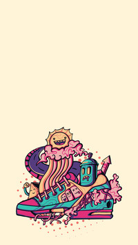 Illustration of cool sneakers