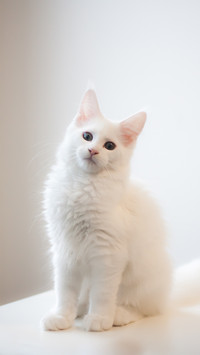 天真可爱小猫咪壁纸-锐景创意