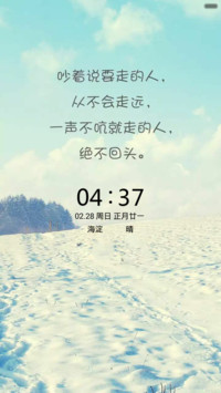 认真的雪（音乐锁屏+全图标）