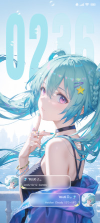 Blue-haired loli