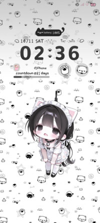 A girl plush cat