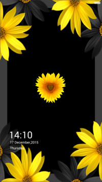  IN Black sunflower