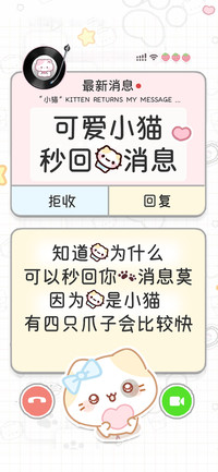 可爱小猫秒回我消息