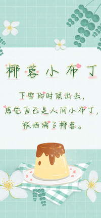 椰蓉小布丁