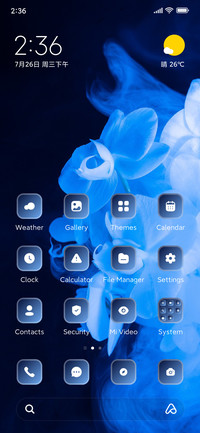 Abstract Blue