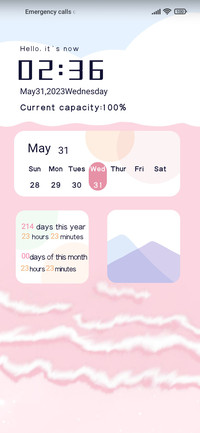 pink ocean