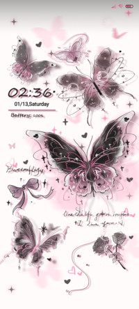 Pink butterfly
