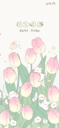 Tulips of rabbits