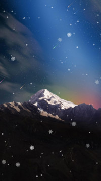雪山之夜