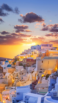 Sunset in santorini