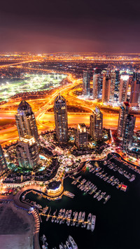 Modern city skyscrapers