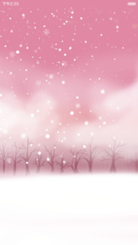  萌星球+雪花动态 花花姑娘遇见初雪（功能锁屏+音乐界面+自由桌面）