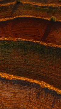 Yunnan red soil sunset texture