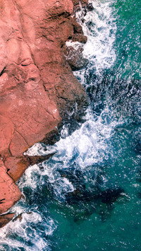Waves crashing