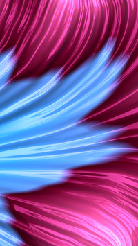 Pink and blue psychedelic fractal petals