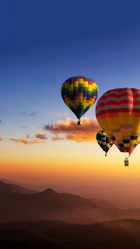 Wonderful journey of hot air balloons
