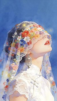 Flower wedding girl