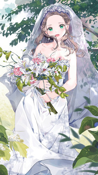 洁白的婚纱