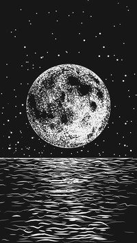 Moon over Sea