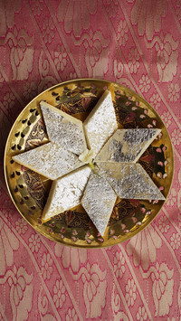 Indian sweets in star shape